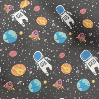 Outer Space Astronaut Micro Fleece