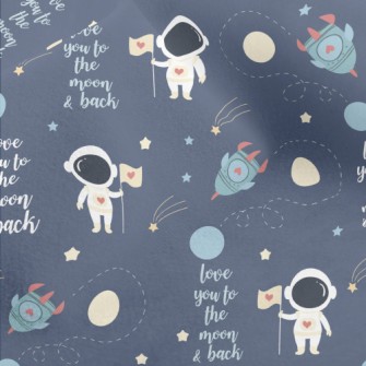 Astronauts Land On The Moon Micro Fleece
