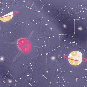 Universe Planet Stars Micro Fleece