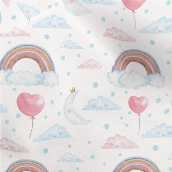 Happy Rainbow Micro Fleece