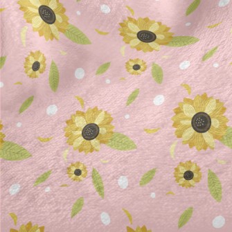 Elegant Sunflower Minky