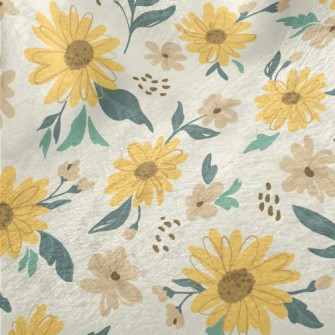 Doodle Sunflower Minky