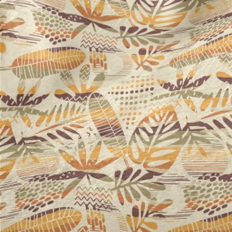 Tropical Hollow Leaves Minky