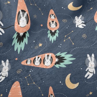 Carrot Rocket Minky