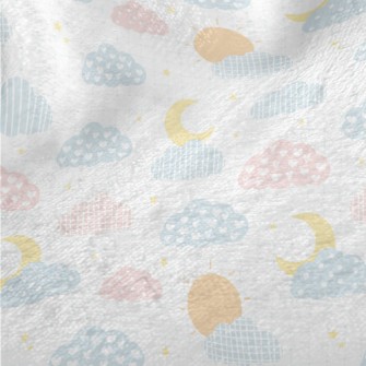 Love Dots Grid Cloud Minky