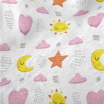 Simple Line Stars Minky