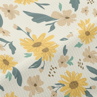 Doodle Sunflower Piqué