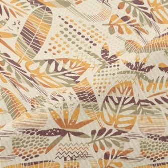 Tropical Hollow Leaves Piqué