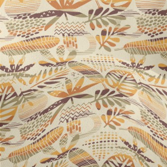 Tropical Hollow Leaves Lightweight Performance Linen