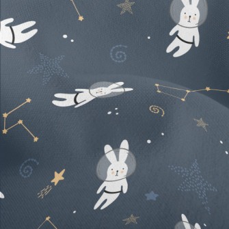 Stars And Space Bunny Lightweight Performance Linen