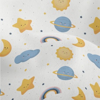 Sun Stars Cloud Rainbow Lightweight Performance Linen