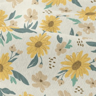 Doodle Sunflower Modern Jersey