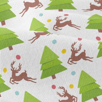 Elk And Christmas Tree Modern Jersey