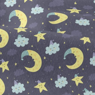 Good Night Moon Stars Cloud Modern Jersey