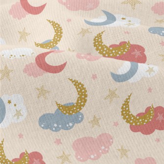 Shining Moon Pink Clouds Modern Jersey