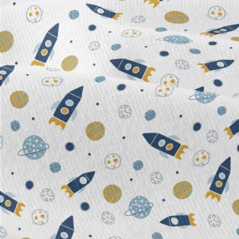 Space Shuttle And Planet Modern Jersey