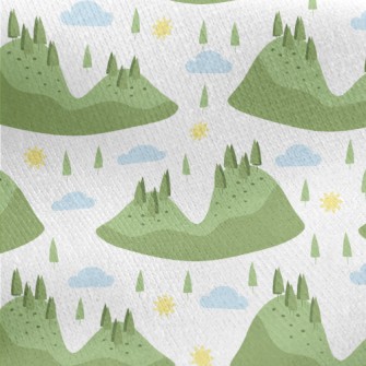 Forest Scenic Area Jersey Backed Fleece