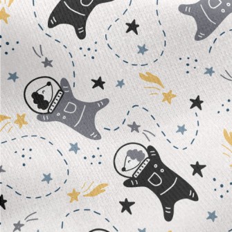 Space Dog Space Adventure Jersey Backed Fleece