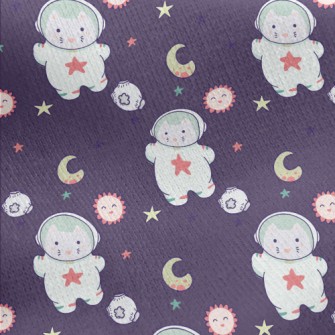 Cat Astronaut Jersey Backed Fleece