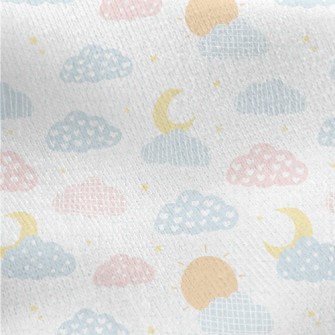 Love Dots Grid Cloud Jersey Backed Fleece