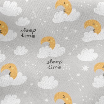Moon Sleeping Time Jersey Backed Fleece