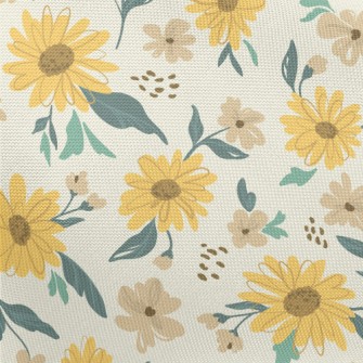 Doodle Sunflower Pongee