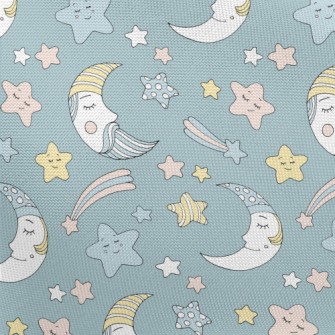 Father Moon And Shooting Stars Pongee