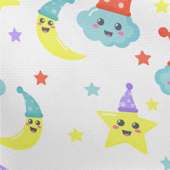 Hat Stars Moon Pongee