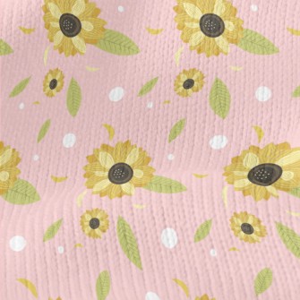 Elegant Sunflower Stretch Jersey