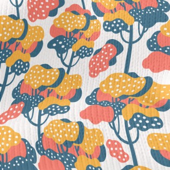 Childlike Little Trees Stretch Jersey