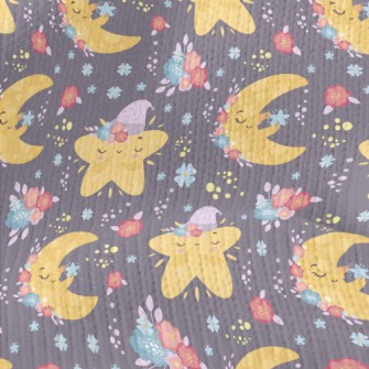 Good Night Emoticon Stars And  Stretch Jersey