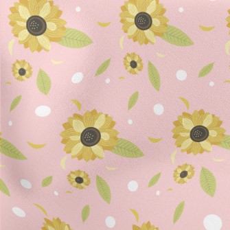 Elegant Sunflower Lightweight Cotton Poplin
