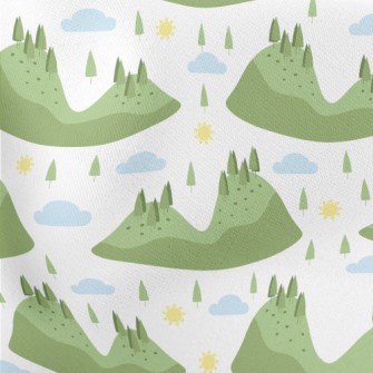 Forest Scenic Area Lightweight Cotton Poplin