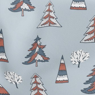 Tricolor Christmas Tree Lightweight Cotton Poplin