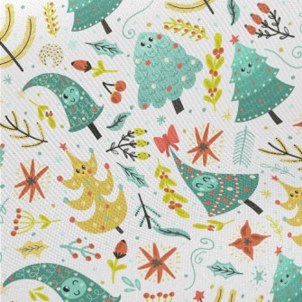 Christmas Tree Elf Midweight Cotton Poplin