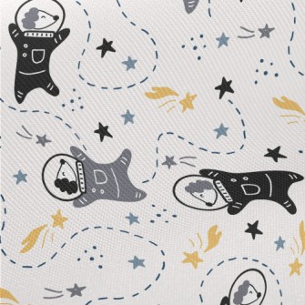 Space Dog Space Adventure Midweight Cotton Poplin