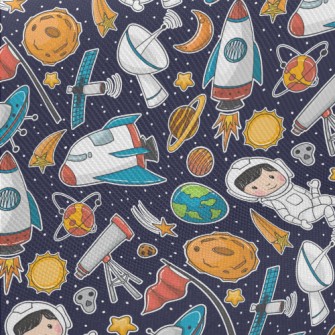 Universe And Space Headquarter Midweight Cotton Poplin