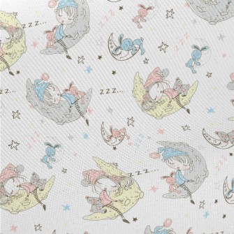 Kids Animal Sleep Time Midweight Cotton Poplin