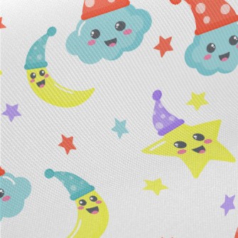 Hat Stars Moon Midweight Cotton Poplin