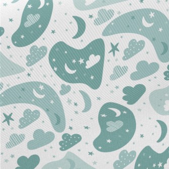 Many Changing Clouds Midweight Cotton Poplin