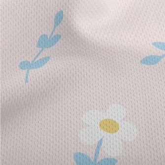 Lovely Flowers And Leaves Athletic Mesh Flat Back