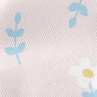 Lovely Flowers And Leaves Standard Corduroy