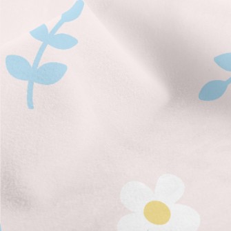 Lovely Flowers And Leaves Micro Fleece