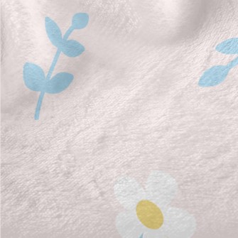 Lovely Flowers And Leaves Minky