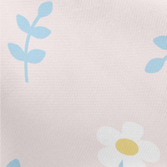 Lovely Flowers And Leaves Pongee