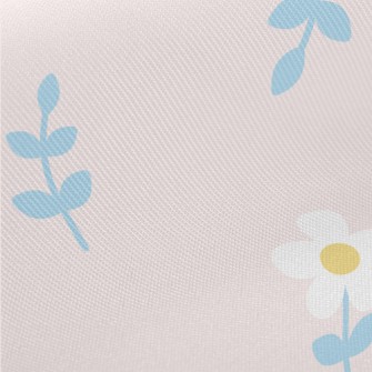 Lovely Flowers And Leaves Midweight Cotton Poplin