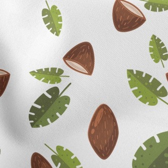 Coconut Shell And Leaves Stretch Ponte