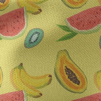 Watercolor Painting Of Tropica Waterproof Canvas