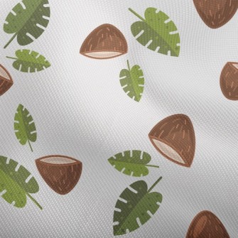 Coconut Shell And Leaves Dobby