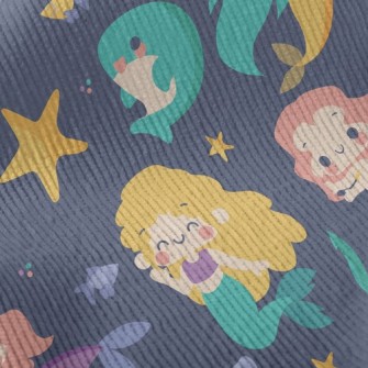 Pretty Mermaid Princess Standard Corduroy